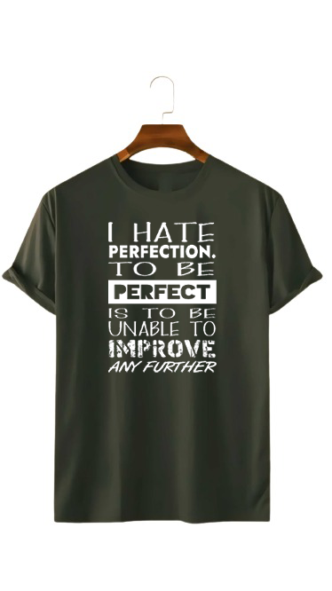 I HATE PERFECTION PRINT UNISEX T-SHIRT