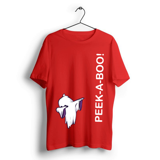 PEEK-A-BOO! CANDY RED PRINT UNISEX T-SHIRT