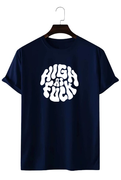 HIGH AS FUCK PRINT UNISEX T-SHIRT