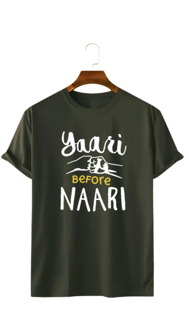 YAARI BEFORE NAARI PRINT UNISEX T-SHIRT