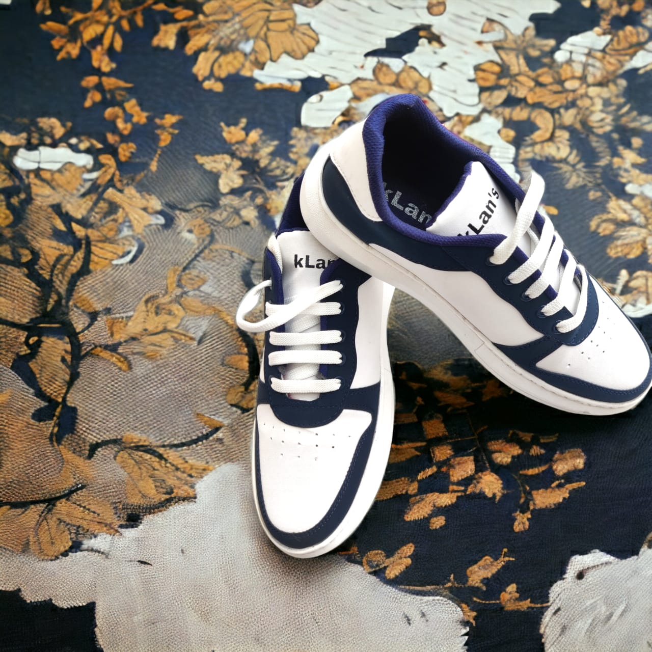 Klan's Soft sole sneakers - White and Blue