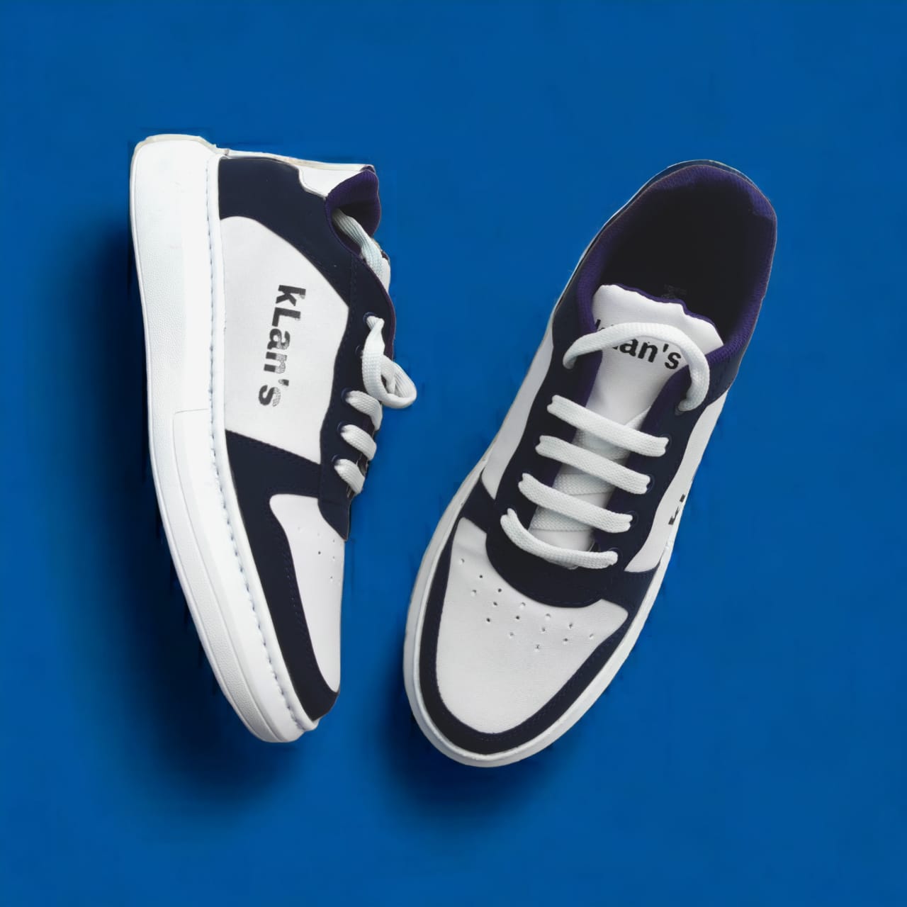 Klan's Soft sole sneakers - White and Blue