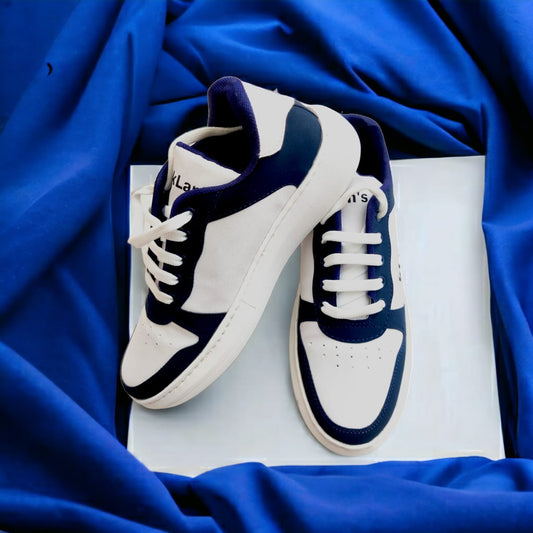 Klan's Soft sole sneakers - White and Blue
