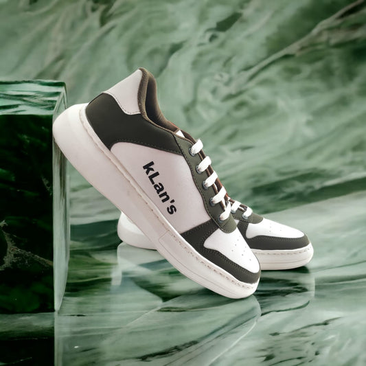Klan's Soft Sole Sneakers - White and Green