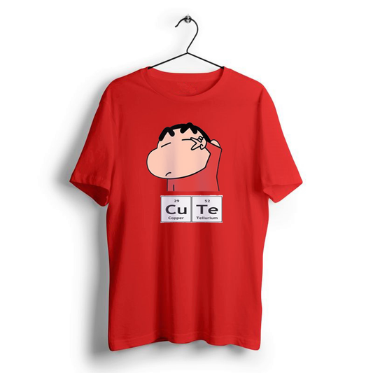 CUTE SHINCHAN CANDY RED PRINT UNISEX T-SHIRT