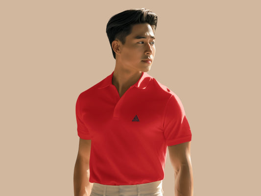 CANDY RED COLOUR POLO REGULAR FIT UNISEX T-SHIRT