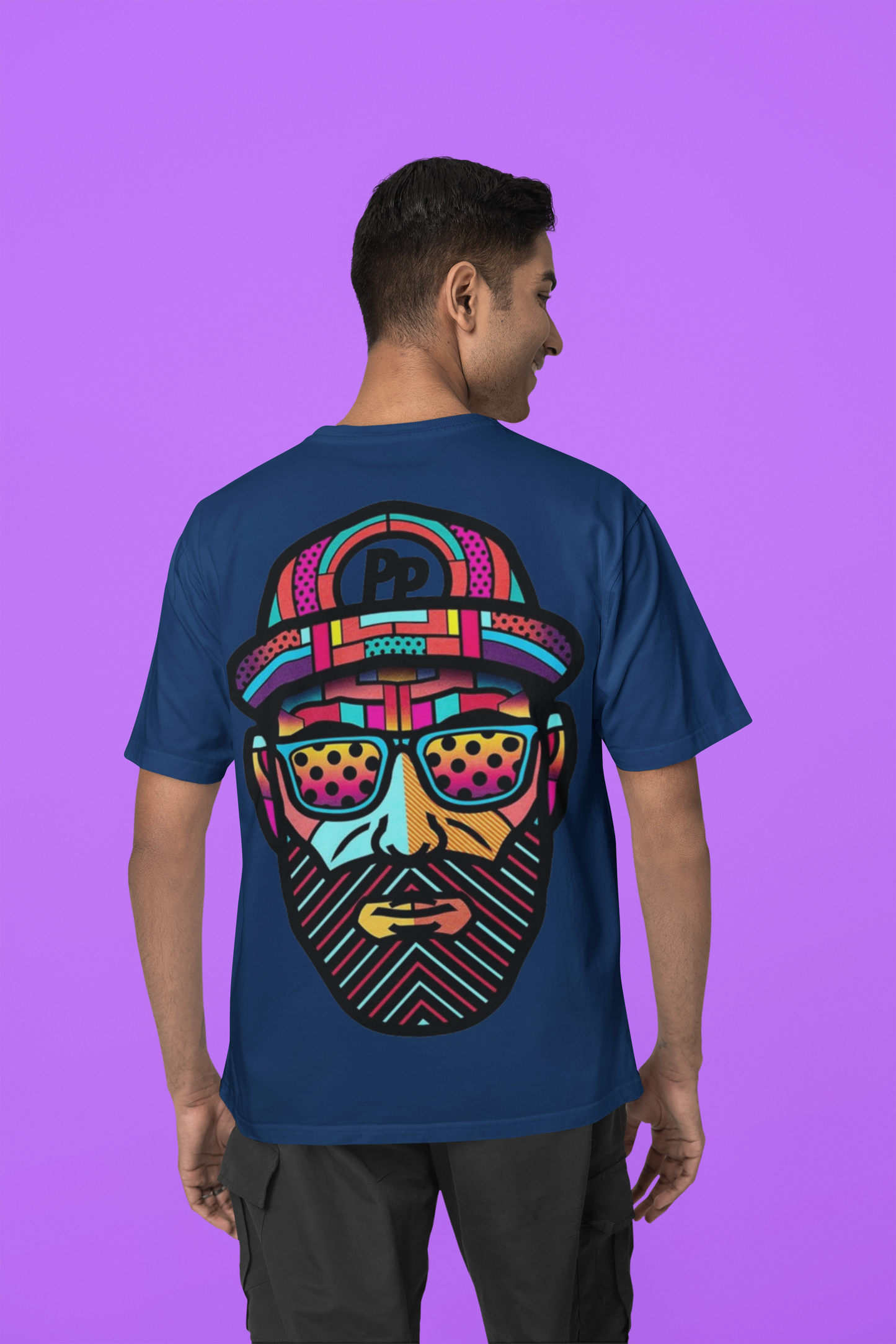 ABSTRACT PRINTED REGULAR FIT UNISEX T-SHIRT