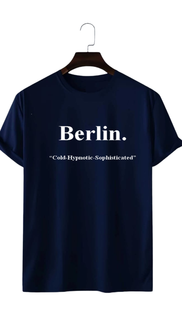 PLUS SIZE BERLIN.  PRINT UNISEX T-SHIRT