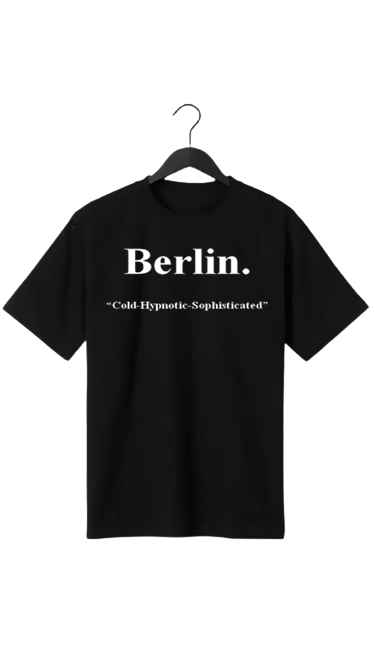 PLUS SIZE BERLIN.  PRINT UNISEX T-SHIRT