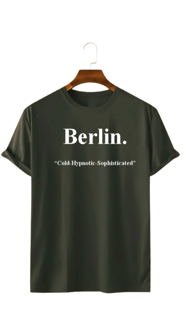 PLUS SIZE BERLIN.  PRINT UNISEX T-SHIRT