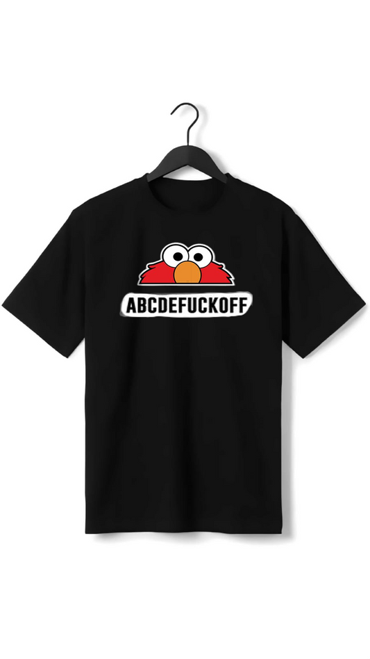 PLUS SIZE ABCDFUCKOFF PRINT UNISEXT-SHIRT