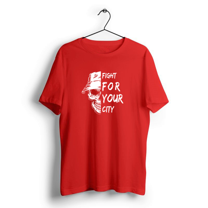 FIGHT FOR YOUR CITY CANDY RED PRINT UNISEX T-SHIRT