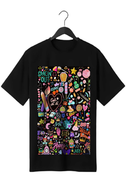 PLUS SIZE ABSTRACT-2 FULL PRINT UNISEX T-SHIRT