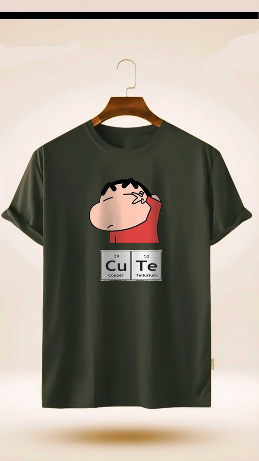 PLUS SIZE CUTE SHINCHAN PRINT UNISEX T-SHIRT