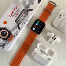 t800 uttra smartwatch+ airpods pro (combo)