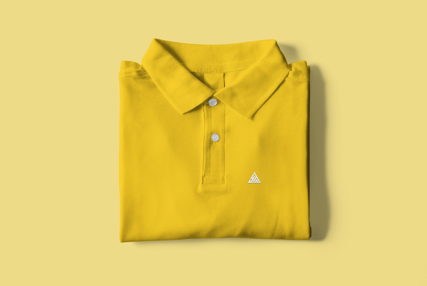 YELLOW COLOUR POLO REGULAR FIT UNISEX T-SHIRT