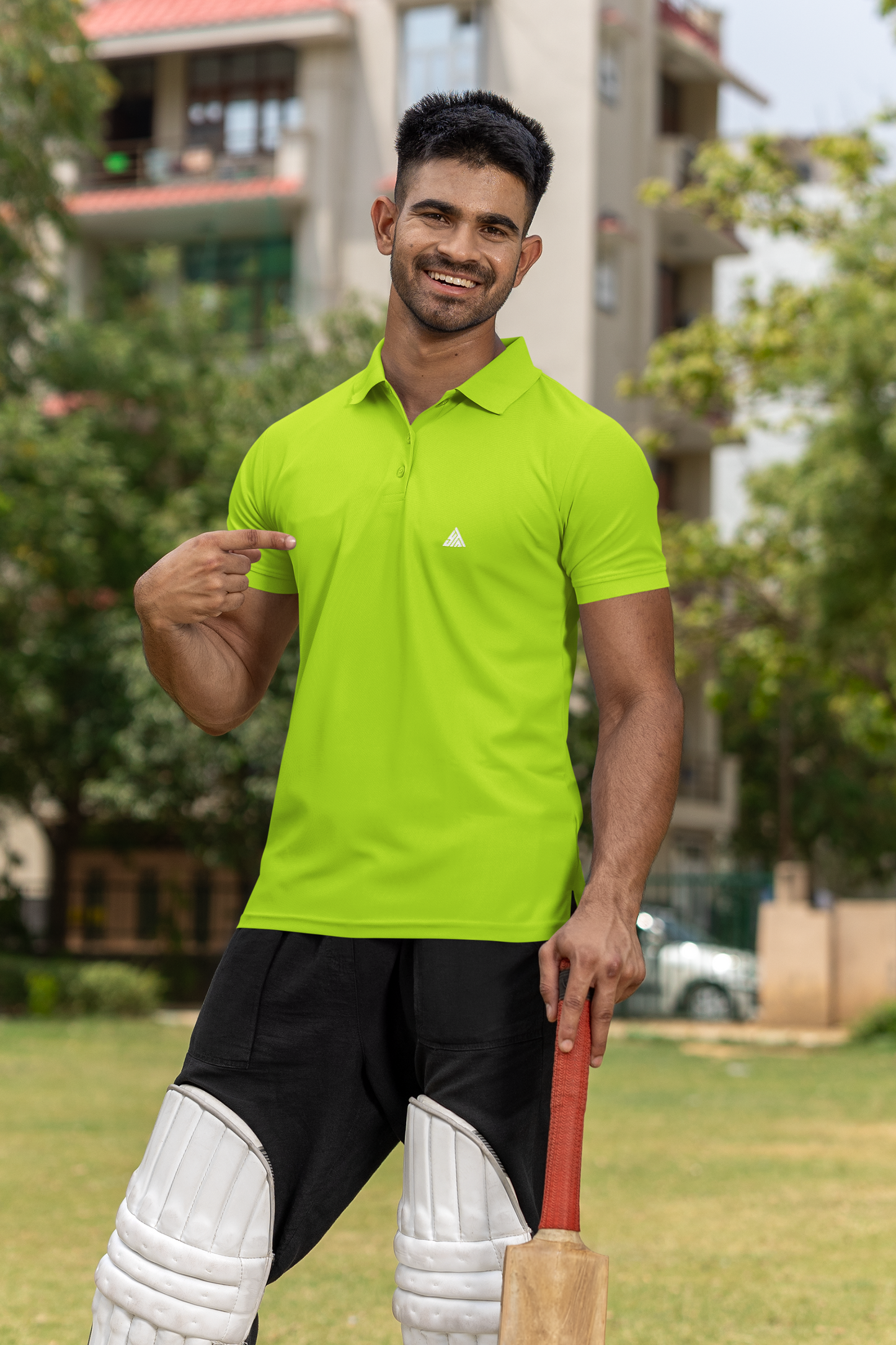 PARROT GREEN COLOUR POLO REGULAR FIT UNISEX T-SHIRT