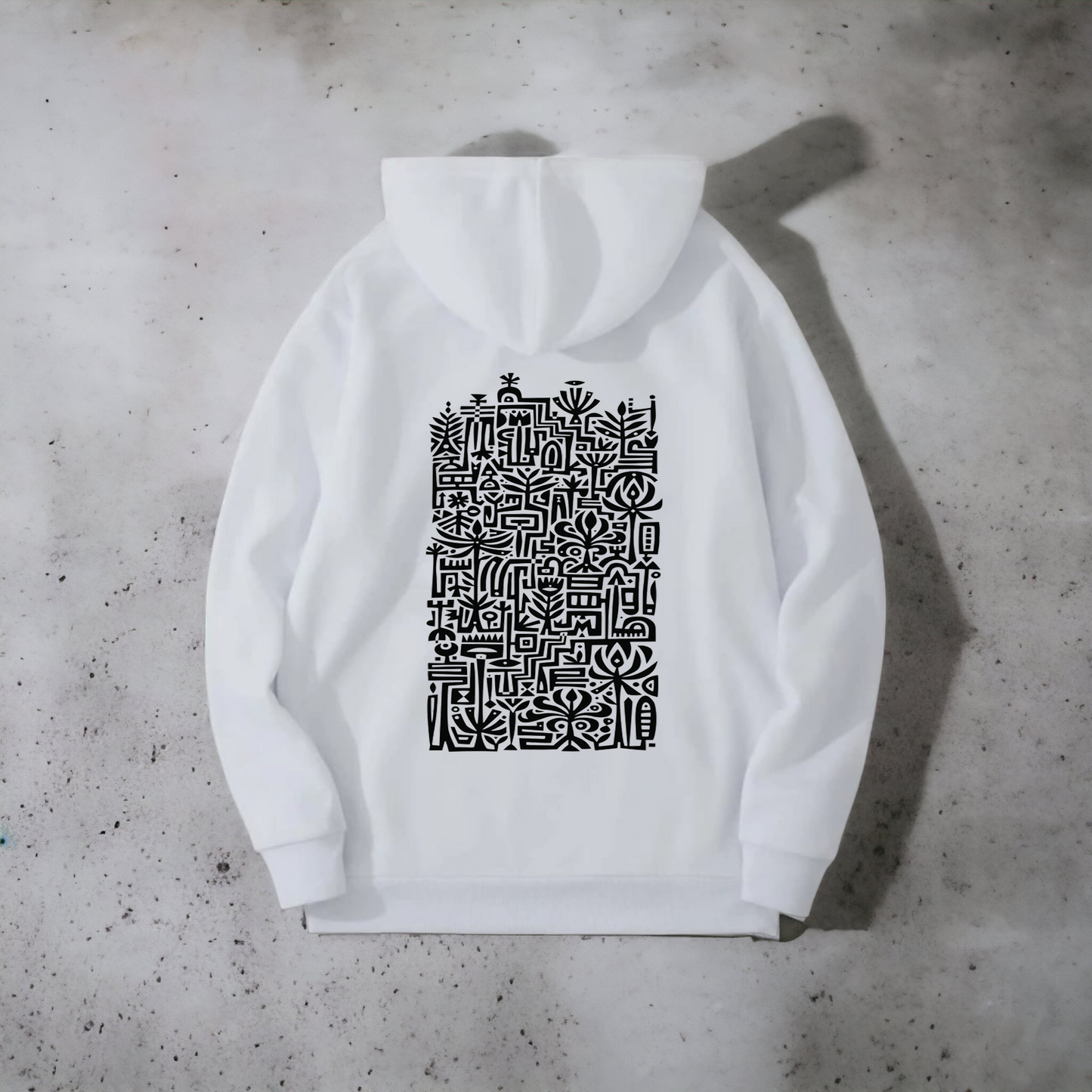 Doodle full graphic hoodie