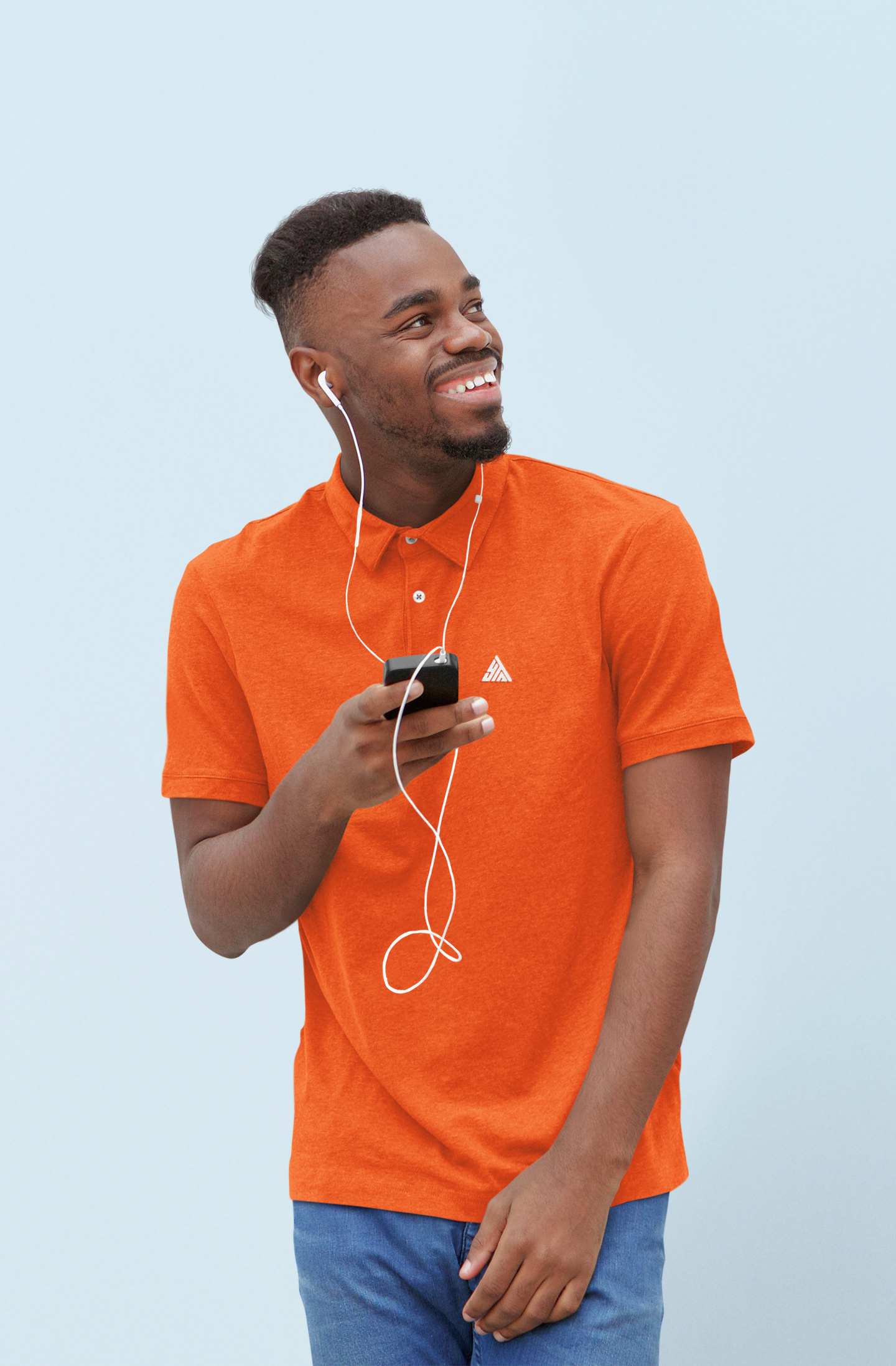 ORANGE COLOUR POLO REGULAR FIT UNISEX T-SHIRT