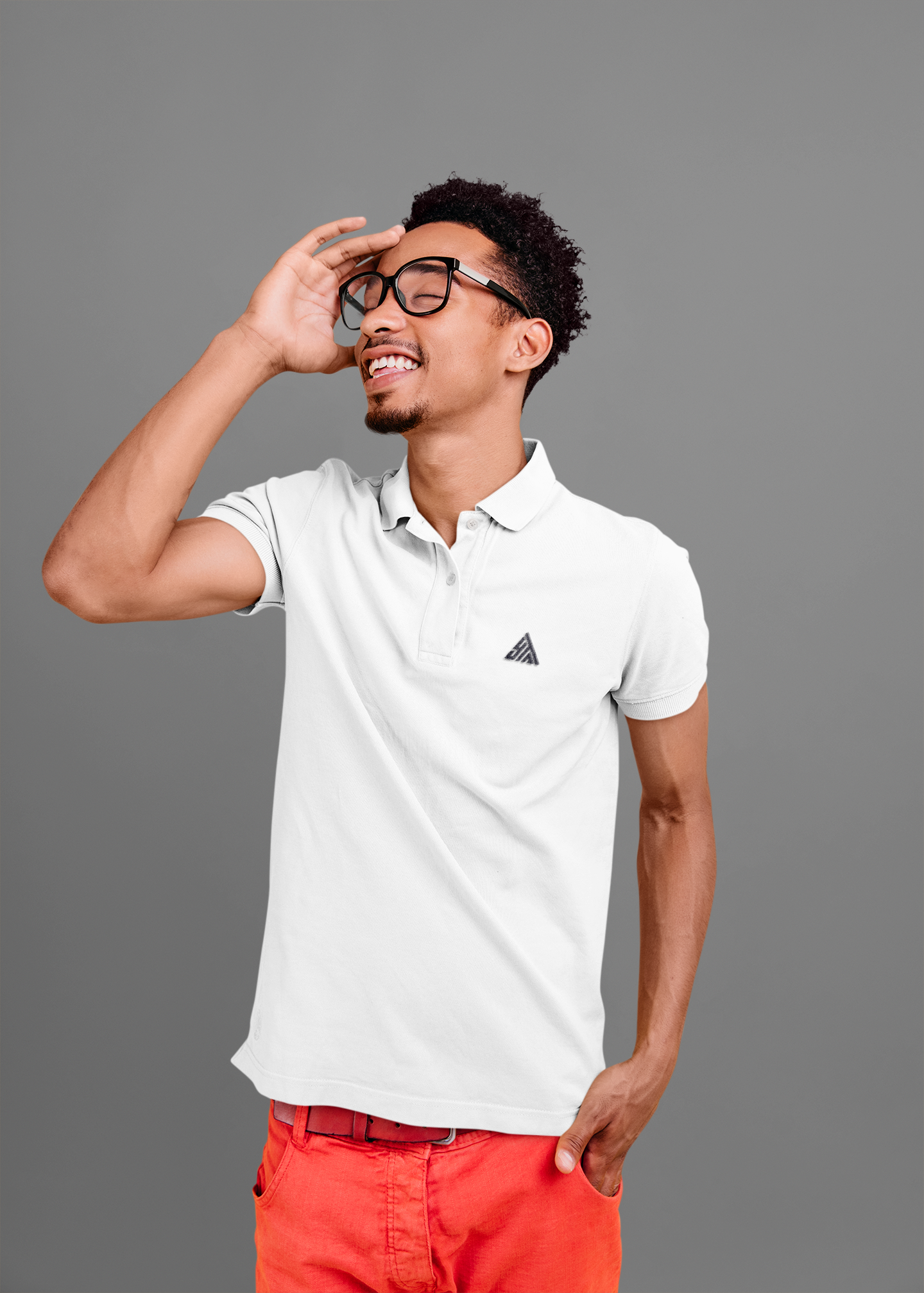 WHITE COLOUR POLO REGULAR FIT UNISEX T-SHIRT