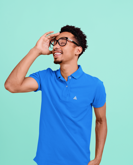 SKY BLUE COLOUR POLO REGULAR FIT UNISEX T-SHIRT