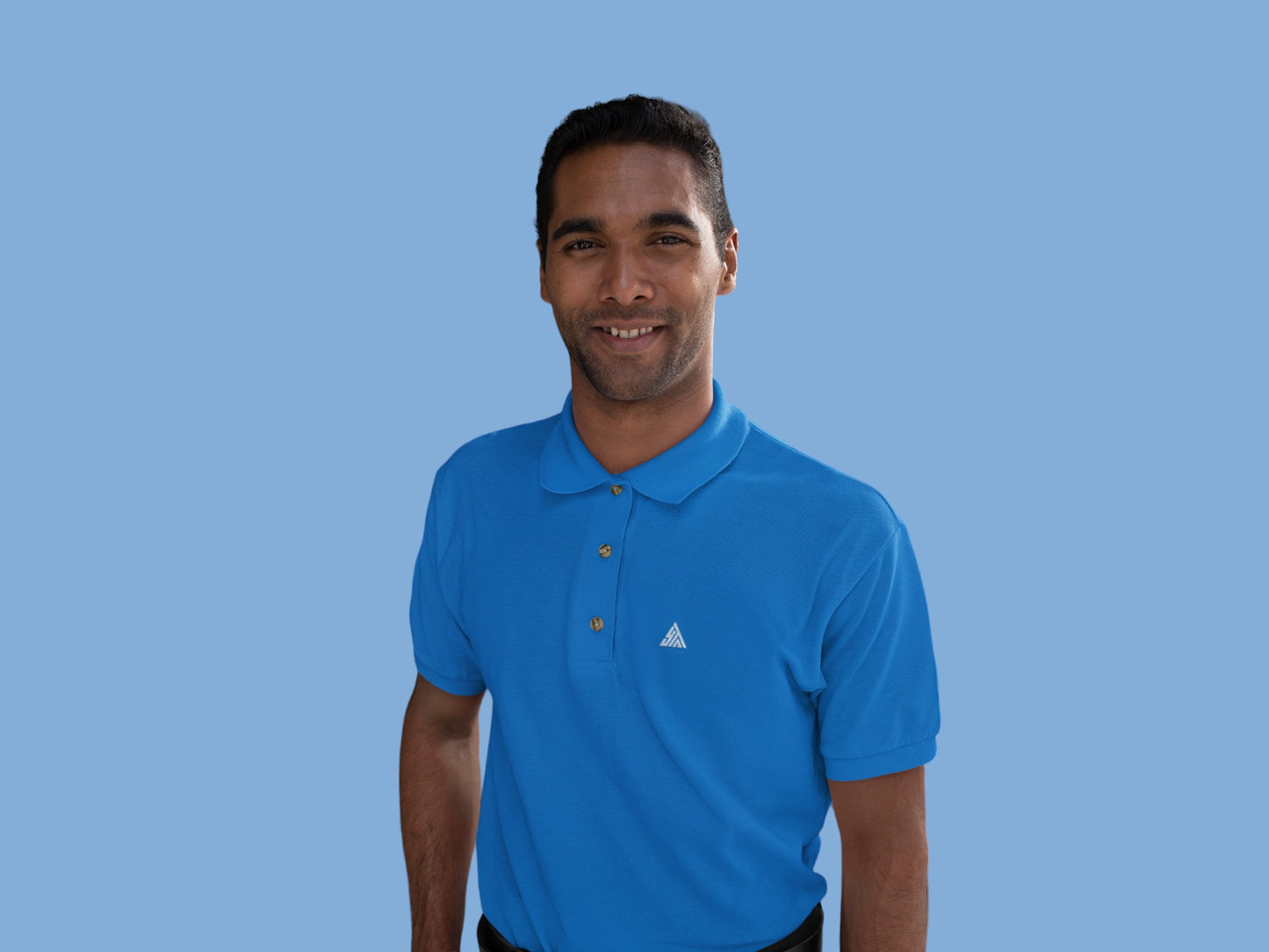 SKY BLUE COLOUR POLO REGULAR FIT UNISEX T-SHIRT