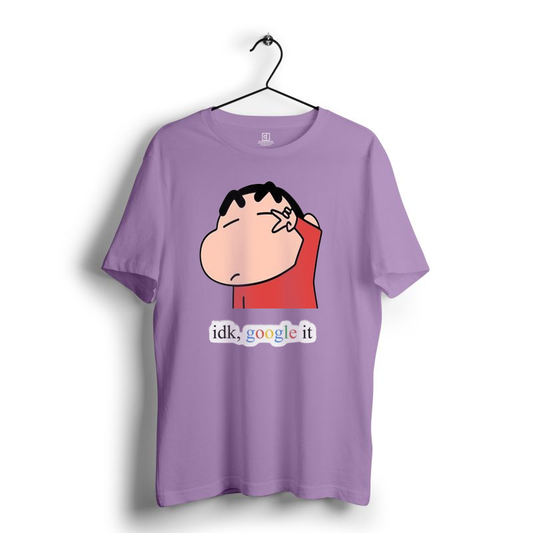 PLUS SIZE IDK,GOOGLE IT, SHINCHAN PRINT UNISEX T-SHIRT