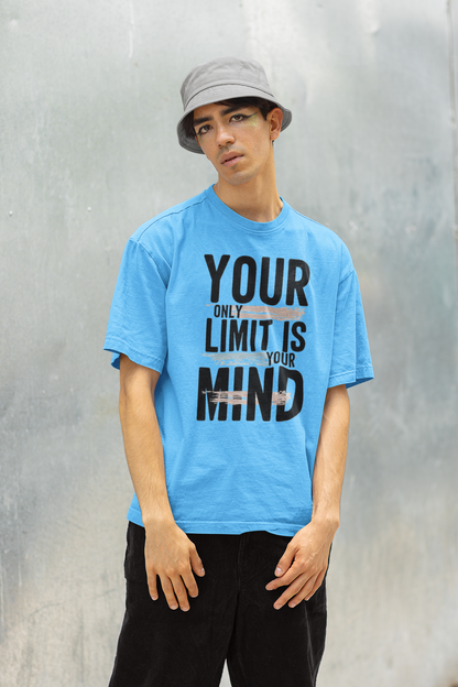 YOUR ONLY LIMIT... PRINTED REGULAR FIT UNISEX T-SHIRT