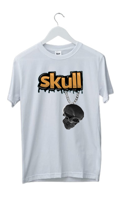 SKULL PRINT UNISEX T-SHIRT