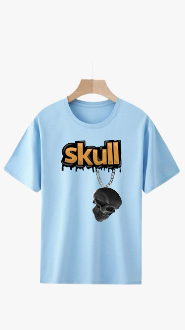 SKULL PRINT UNISEX T-SHIRT