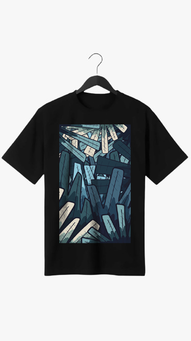 ABSTRACT-12 PRINT UNISEX T-SHIRT