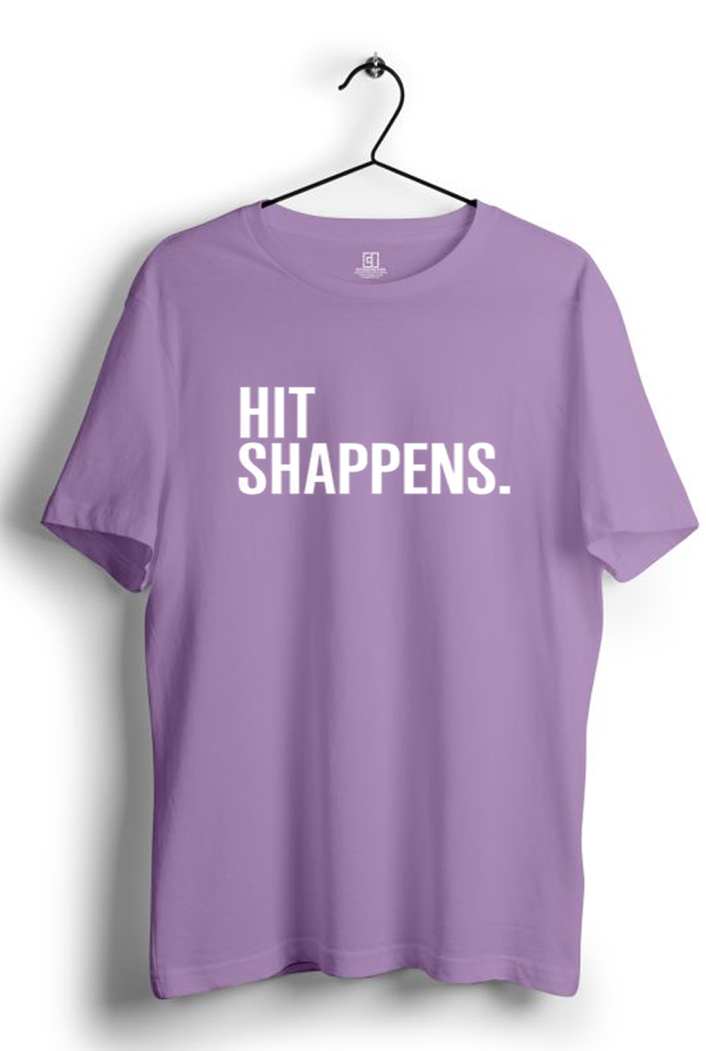 HIT SHAPPENS. PRINT UNISEX T-SHIRT