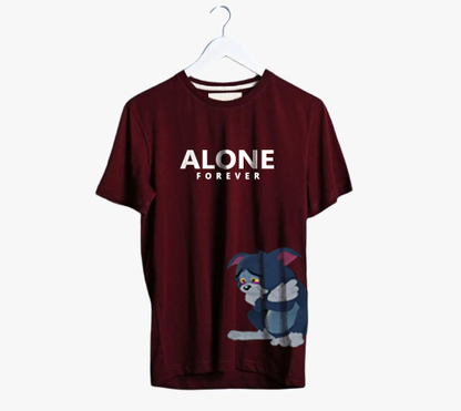 ALONE FOREVER TOM PRINT UNISEX T-SHIRT