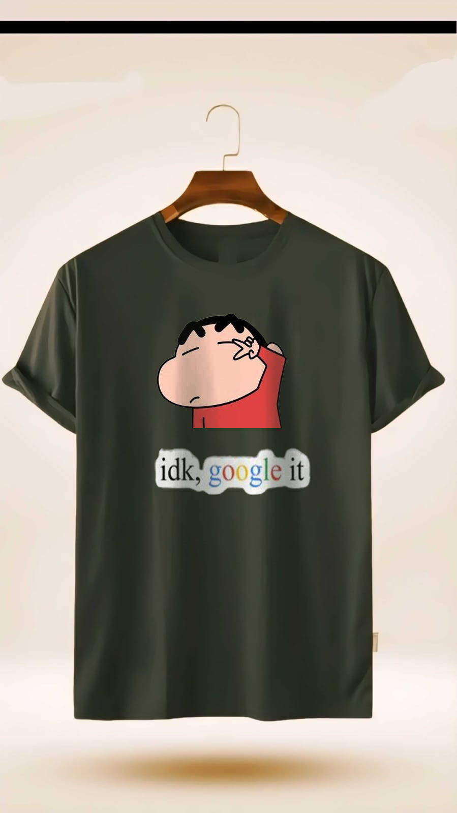 IDK,GOOGLE IT, SHINCHAN PRINT UNISEX T-SHIRT