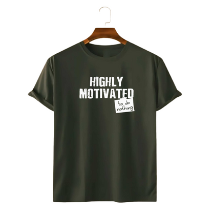 HIGHLY MOTIVATED PRINT UNISEX T-SHIRT