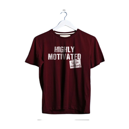 HIGHLY MOTIVATED PRINT UNISEX T-SHIRT