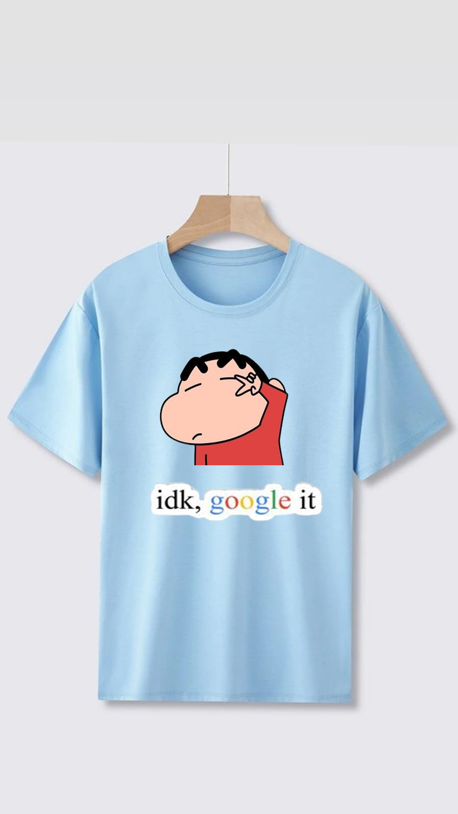 IDK,GOOGLE IT, SHINCHAN PRINT UNISEX T-SHIRT